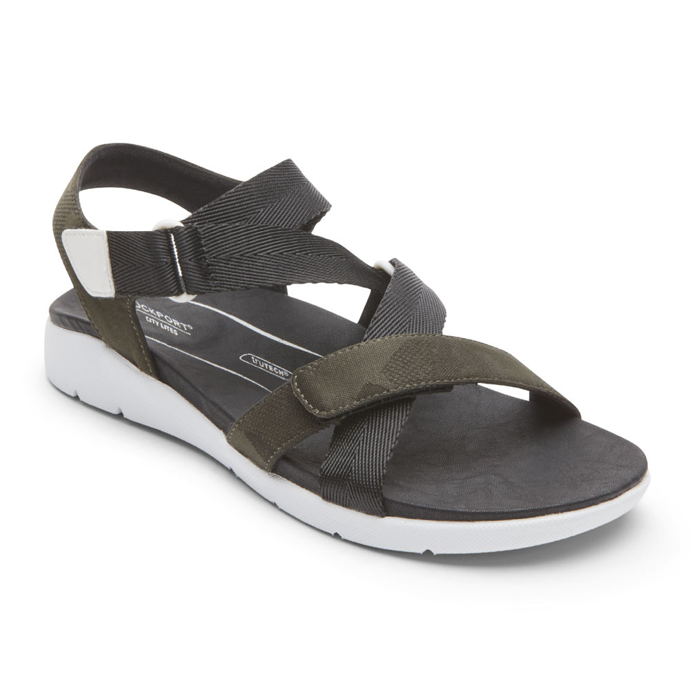 Rockport Sandaler Dame Svart - Eileen X-Strap - HKEP65401